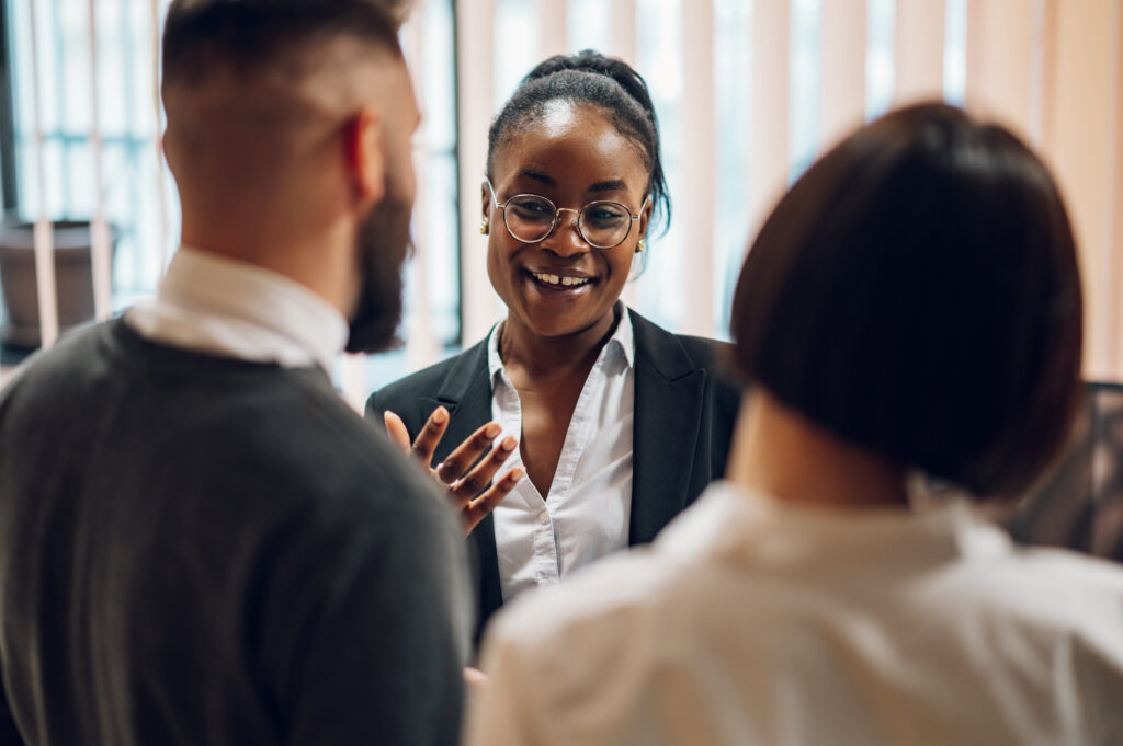 A woman learning how to measure brand awareness